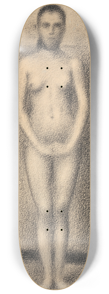 Georges Seurat - Study for Poseuses 8.25 inch art skate deck