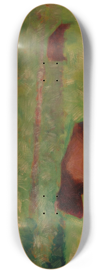Georges Seurat - Vaches dans un pr 8.25 inch art skate deck