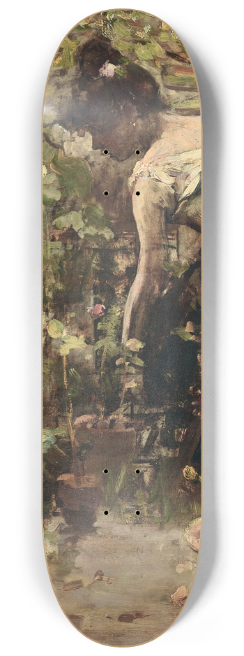 Alessandro Milesi - Ragazza tra i fiori 8.25 inch art skate deck