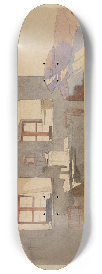 Georg Friedrich Kersting - Eine Schlafstube mit einfallendem Licht 8.25 inch art skate deck