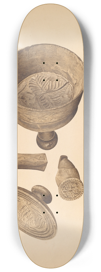 Georgine E. Mason - Butter Print and Mold 8.25 inch art skate deck