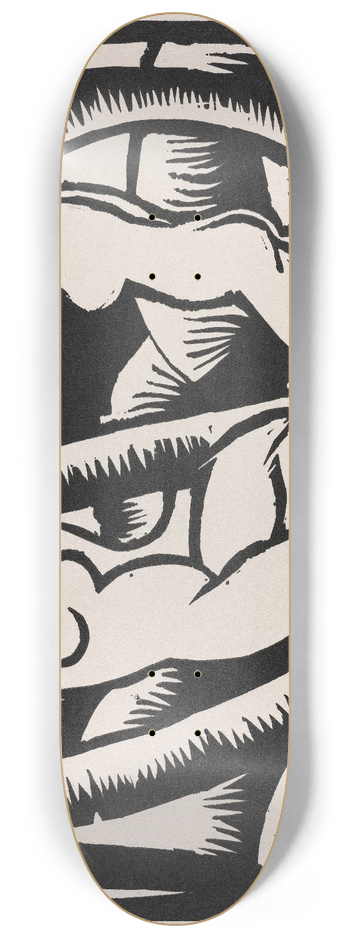 Georg Schrimpf - Nude IX 8.25 inch art skate deck