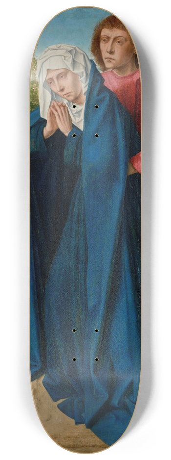 Gerard David - The Virgin, Saint John and the Three Maries 8.25 inch art skate deck