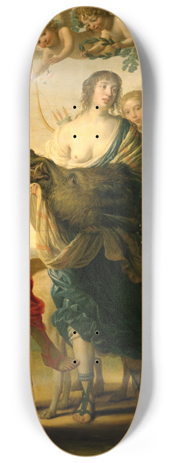 Gerard van Honthorst - Meleager and Atalante 8.25 inch art skate deck