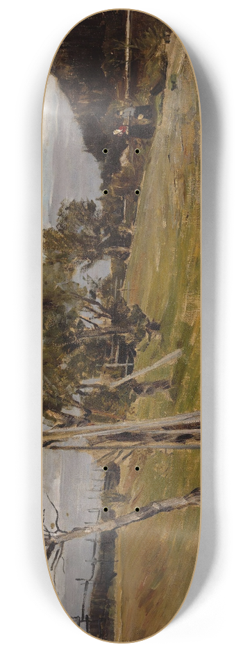 Gerhard Munthe - Evening in the Forest 8.25 inch art skate deck