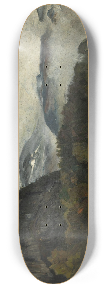 Gerhard Munthe - Landscape at ylo in Mist 8.25 inch art skate deck