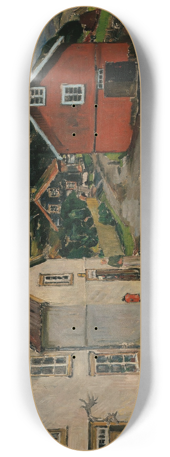 Gerhard Munthe - The Courtyard at Kongsvoll 8.25 inch art skate deck
