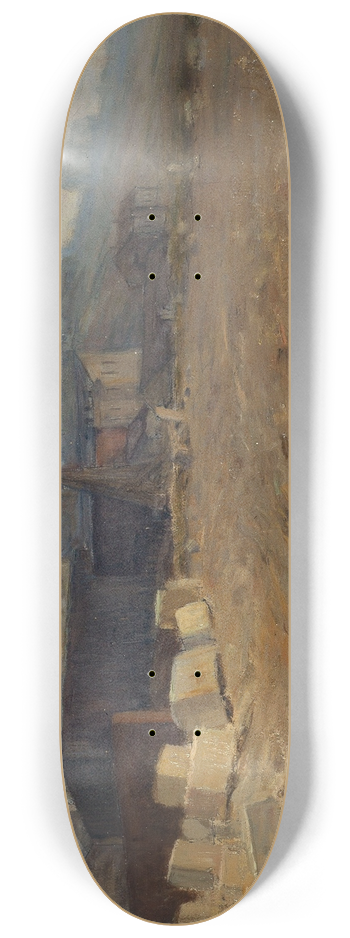 Germain Eugne Bonneton - La Butte aux Cailles 8.25 inch art skate deck