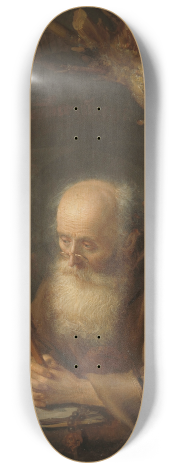 Gerrit Dou - A Hermit 8.25 inch art skate deck