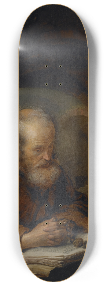 Gerrit Dou - A Hermit Praying 8.25 inch art skate deck