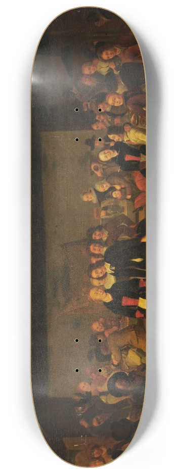 Gerrit Lundens - Wedding Feast 8.25 inch art skate deck