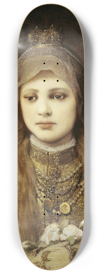 Gabriel von Max - St. Elisabeth as a Child 8.25 inch art skate deck