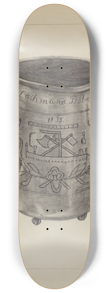 Gertrude Lemberg - Pewter Beaker 8.25 inch art skate deck