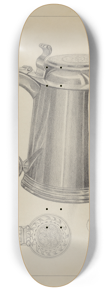 Giacinto Capelli - Silver Tankard 8.25 inch art skate deck