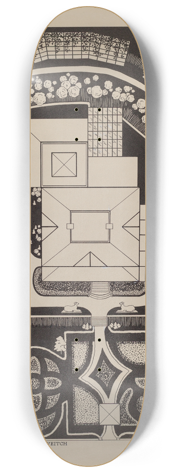 Gilbert Sackerman - Garden of Thomas Veitch 8.25 inch art skate deck