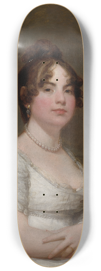 Gilbert Stuart - Elizabeth Beltzhoover Mason 8.25 inch art skate deck