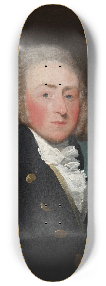 Gilbert Stuart - Portrait of Edward Loftus 8.25 inch art skate deck