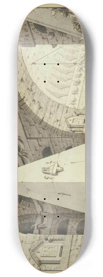 Giorgio Fuentes - Grabgewlbe mit einer Pyramide 8.25 inch art skate deck