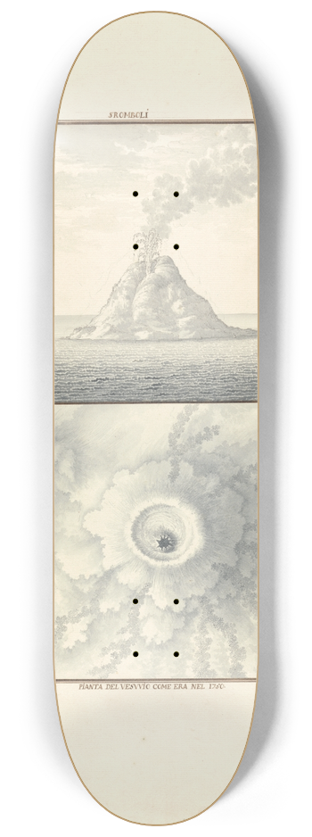 Giovanni Battista Borra - Stromboli 8.25 inch art skate deck