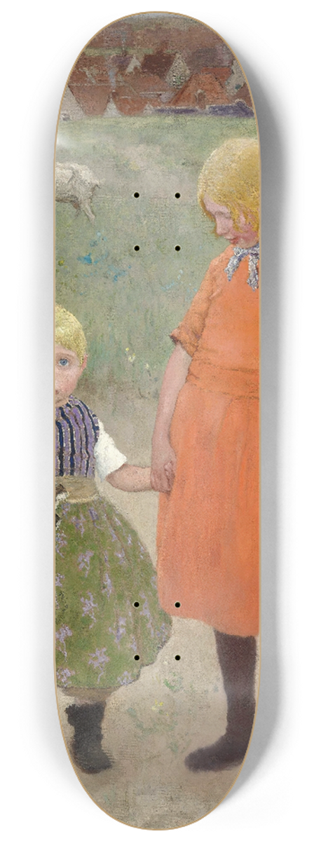 Gari Melchers - The Sisters 8.25 inch art skate deck