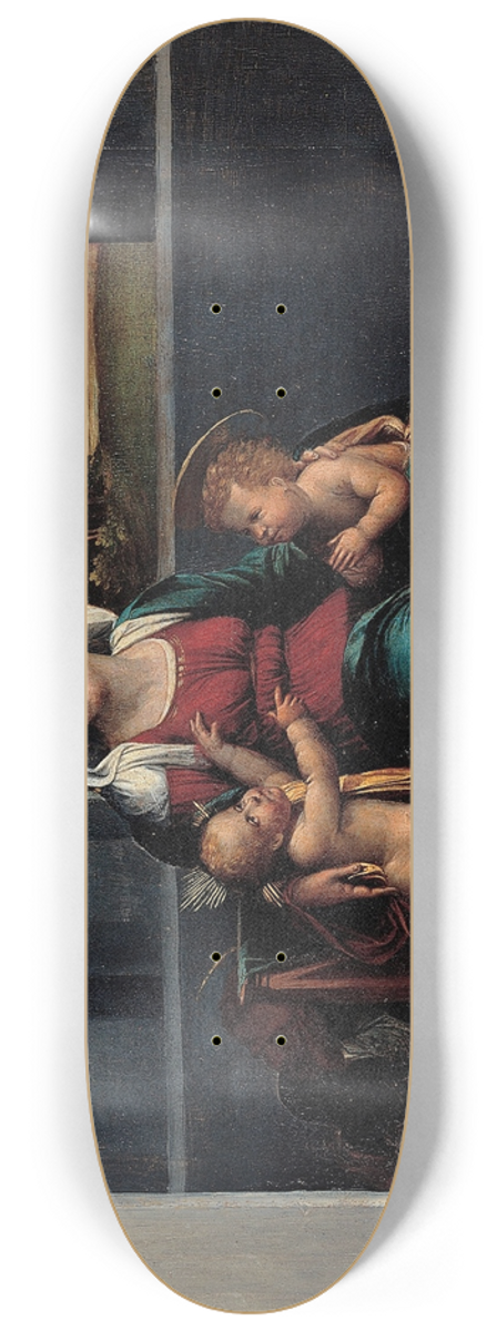 Garofalo and workshop - Madonna with the Child and St. John 8.25 inch art skate deck
