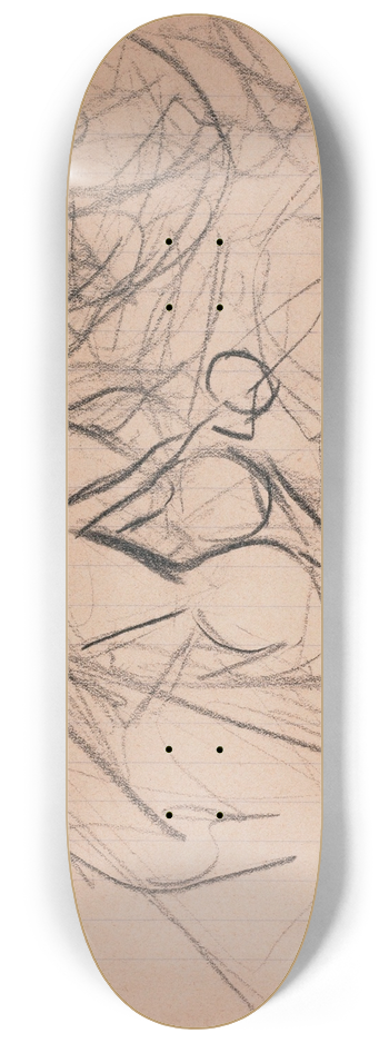 Giovanni Boldini - Scne de rue 8.25 inch art skate deck