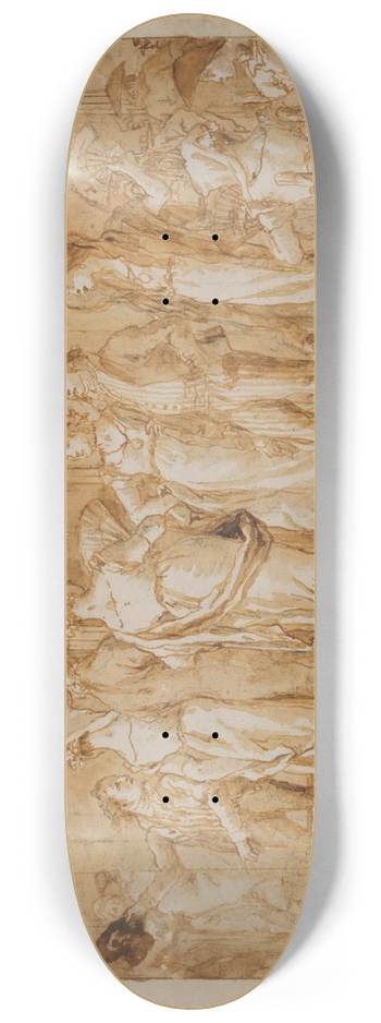 Giovanni Domenico Tiepolo - In Piazza 8.25 inch art skate deck