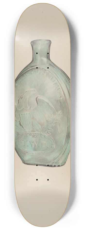 G.A. Spangenberg - Whiskey Flask 8.25 inch art skate deck