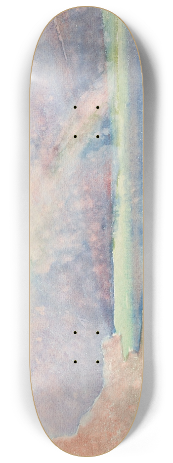 Giovanni Giacometti - Blick von Maloja auf den Silsersee mit Regenbogen 8.25 inch art skate deck
