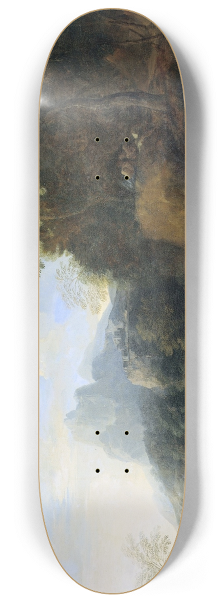 Gaspard Dughet - Italian Landscape 8.25 inch art skate deck