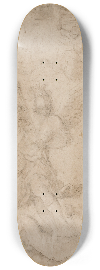 Giovanni Segala - rkeenglen Michael besejrer djvlen 8.25 inch art skate deck