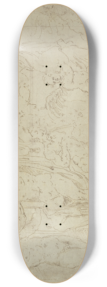 Girolamo Da Carpi - Bacchus triumph 8.25 inch art skate deck