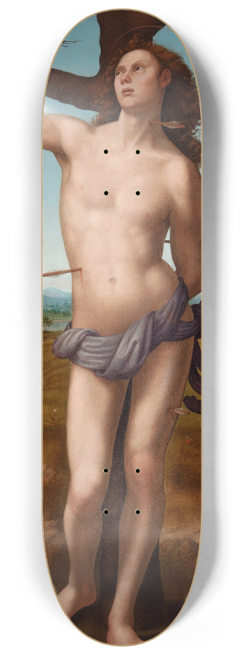 Giuliano Bugiardini - Saint Sebastian 8.25 inch art skate deck