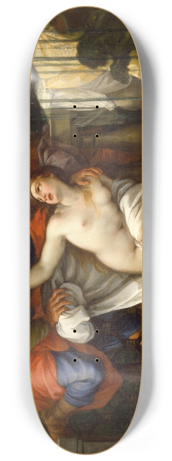 Giuseppe Bartolomeo Chiari - Susannah and the Elders 8.25 inch art skate deck