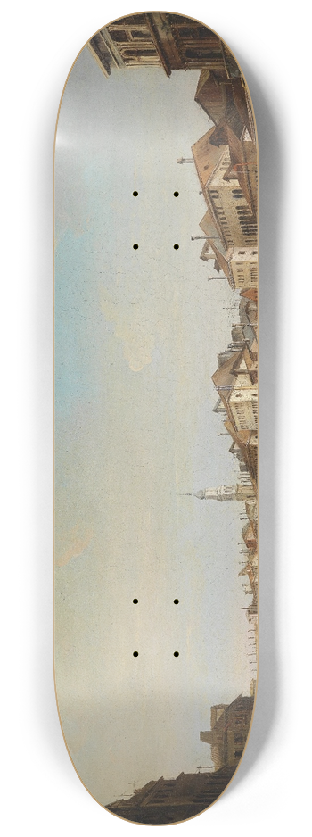 Giuseppe Bernardino Bison - Venedig Canal Grande mit Ponte Rialto 8.25 inch art skate deck