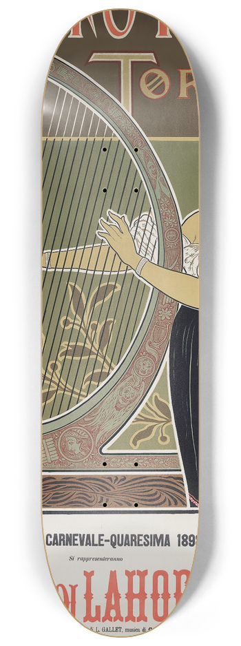Giuseppe Boano - Teatro Regio Torino 8.25 inch art skate deck