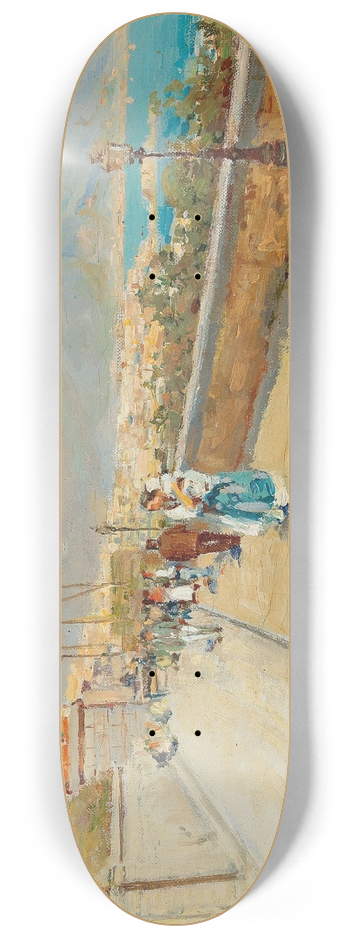 Giuseppe Giardiello - Scene near Naples II 8.25 inch art skate deck