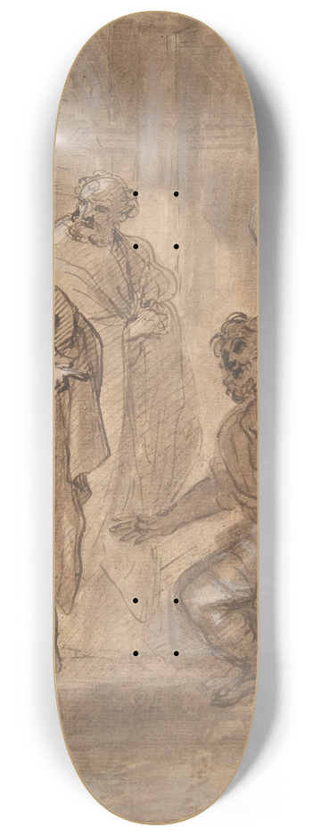 Giuseppe Passeri - Christ and the Centurion 8.25 inch art skate deck