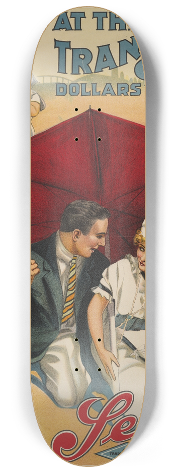 Goes Litho. Co. - At the transfer corner 8.25 inch art skate deck