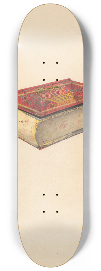 Grace Halpin - Painted Tin Trinket Box 8.25 inch art skate deck