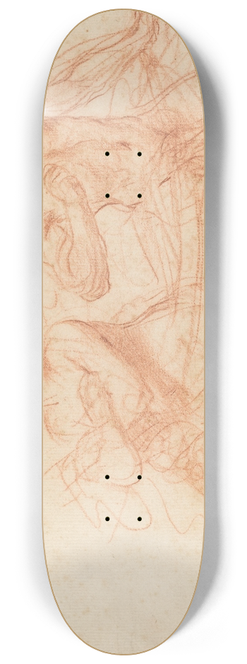 Guercino - Amnon and Tamar 8.25 inch art skate deck