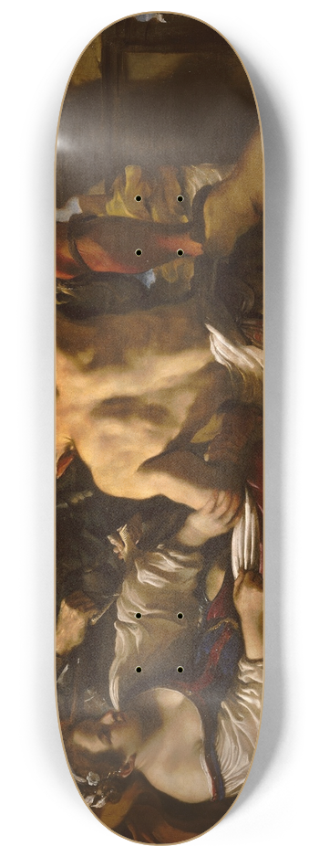 Guercino - Samson Captured by the Philistines 8.25 inch art skate deck
