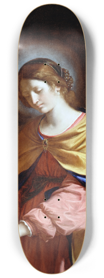 Guercino - St. Cecilia 8.25 inch art skate deck