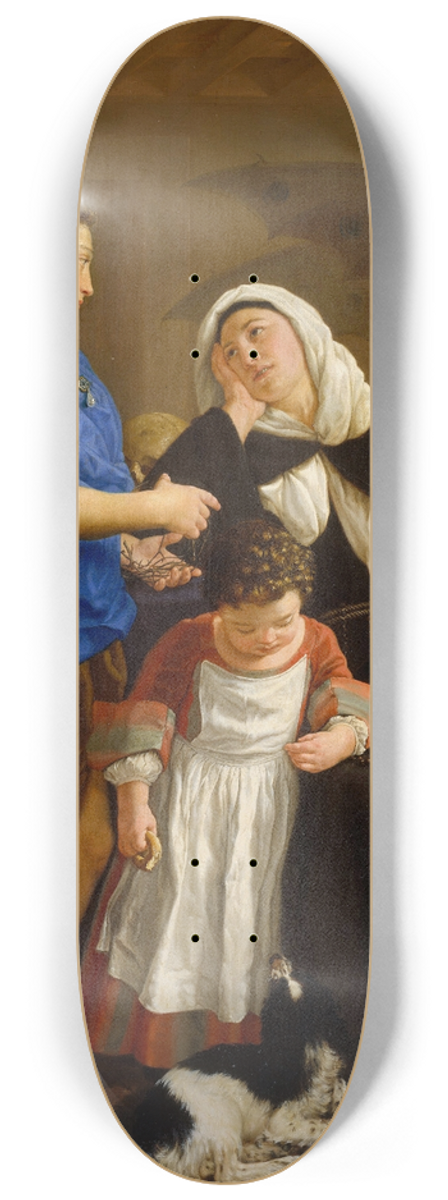 Gaspare Traversi - Saint Margaret of Cortona 8.25 inch art skate deck
