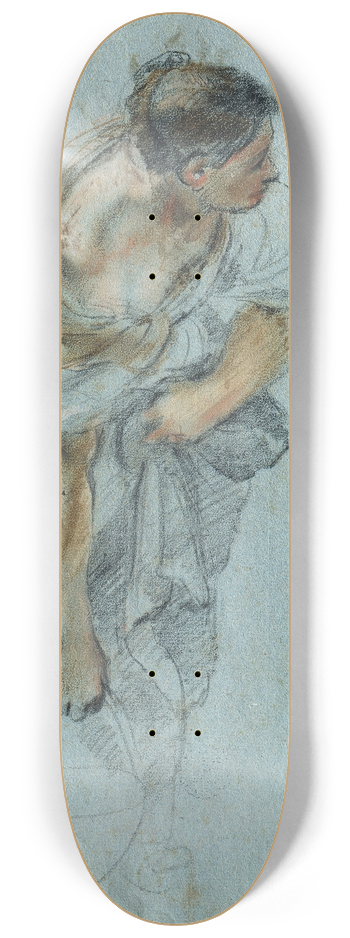 Guillaume Courtois - Study for a Female Figure 8.25 inch art skate deck