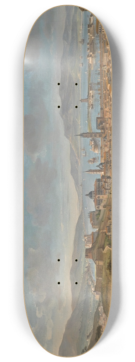 Gaspar Van Wittel - Messina, A Panoramic View Of The City Towards The Sea From The Colle Del Tirone 8.25 inch art skate deck