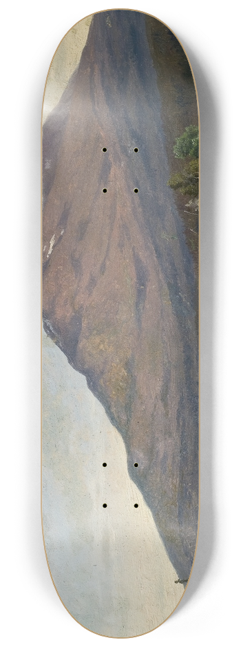Gustaf Wilhelm Palm - Summer Landscape with Mountain 8.25 inch art skate deck