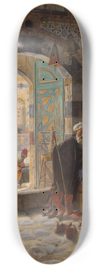 Gustav Bauernfeind - Warden of the Mosque, Damascus 8.25 inch art skate deck