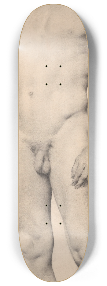 Gustave Boulanger - Standing Male Figure 8.25 inch art skate deck