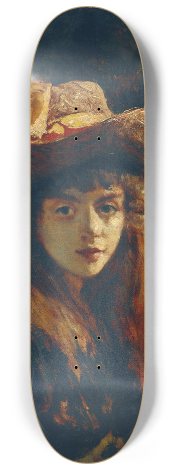 Gustave Courbet - Bildnis Eines Mdchens 8.25 inch art skate deck